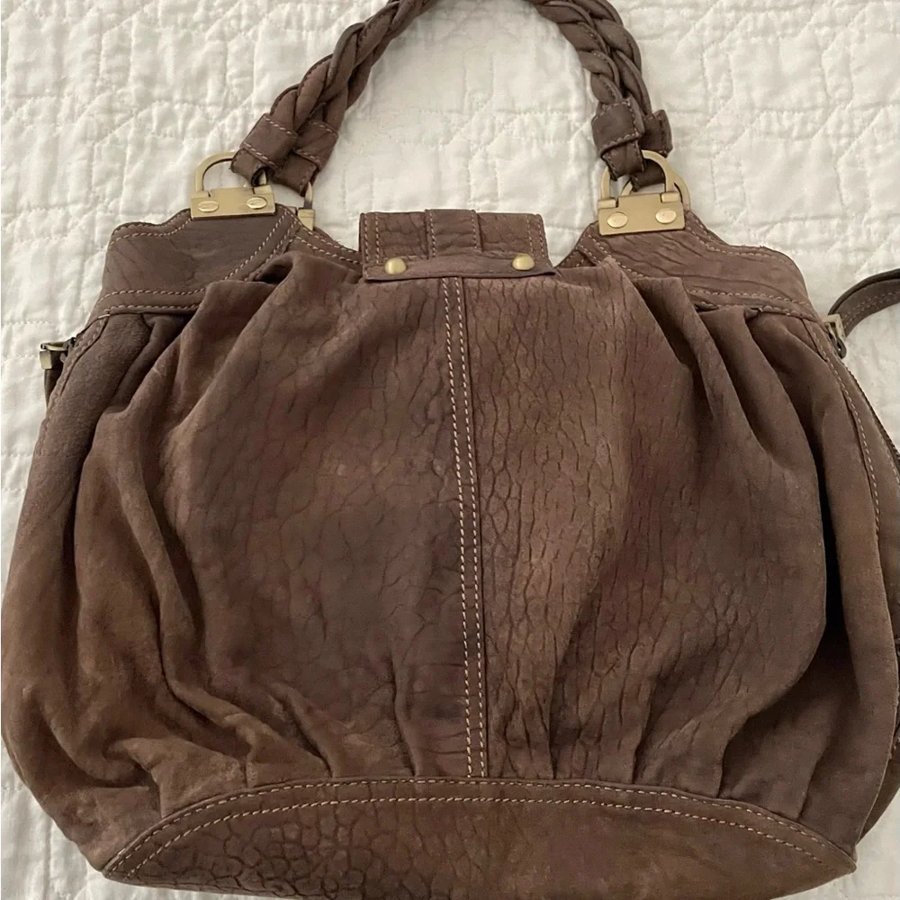 Large Sueded Rafe New York Handbag - Picture 3 of 11